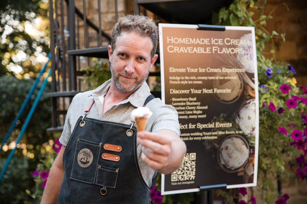 Custom Ice Cream at a Millcreek City Lifestyle corporate event - photographer