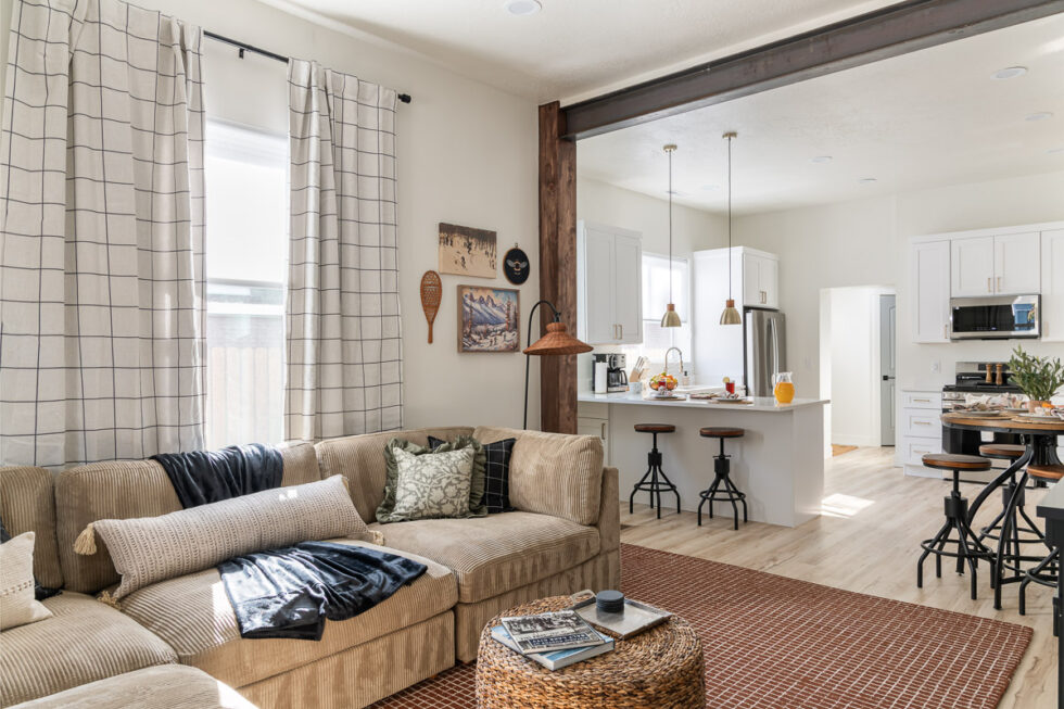 Luxury vacation rental photography living area