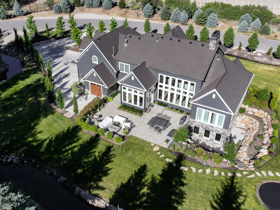 Drone Photography - Large home in Holladay